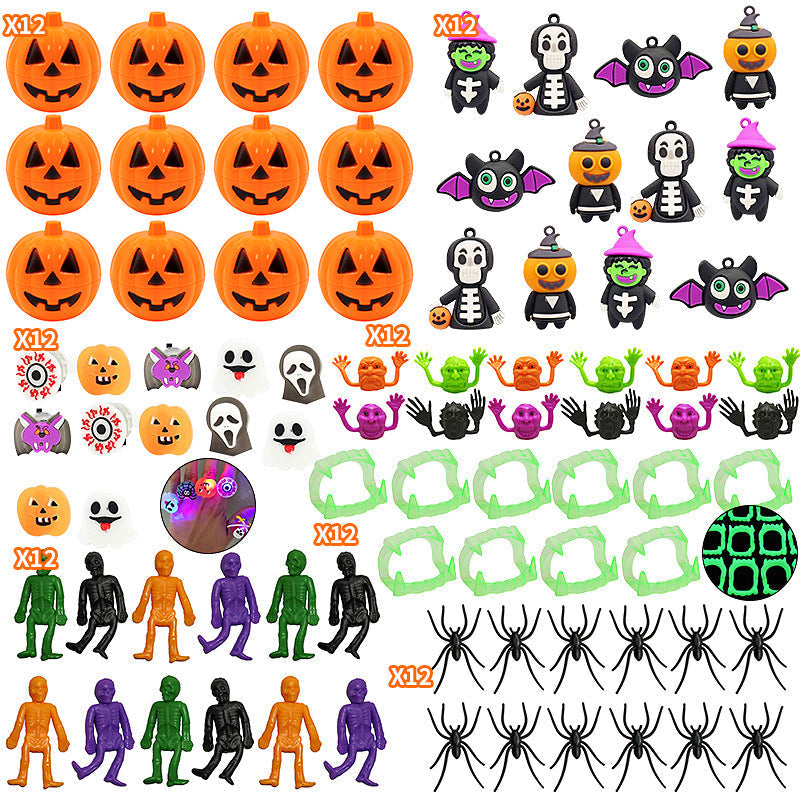 Creative gift set of Halloween themed toys and candy jars