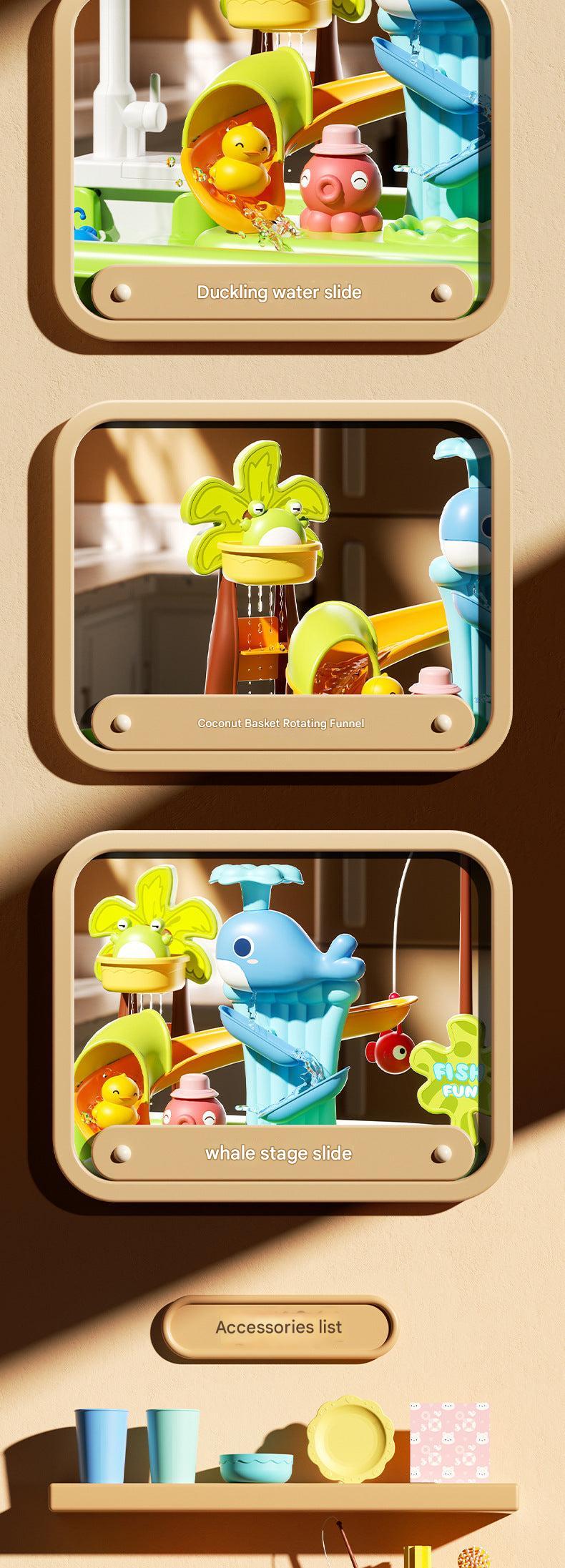 Durable and safe materials in play sink set