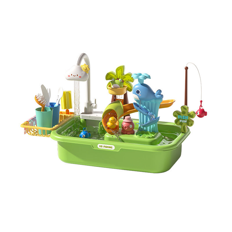 Colourful kitchen sink set for toddlers