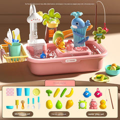 Interactive toy sink showcasing water feature