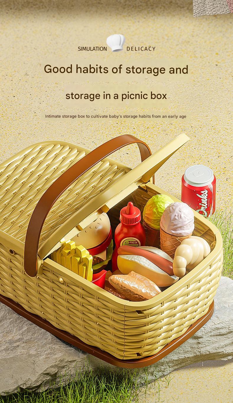 kids interacting with picnic playset image 4