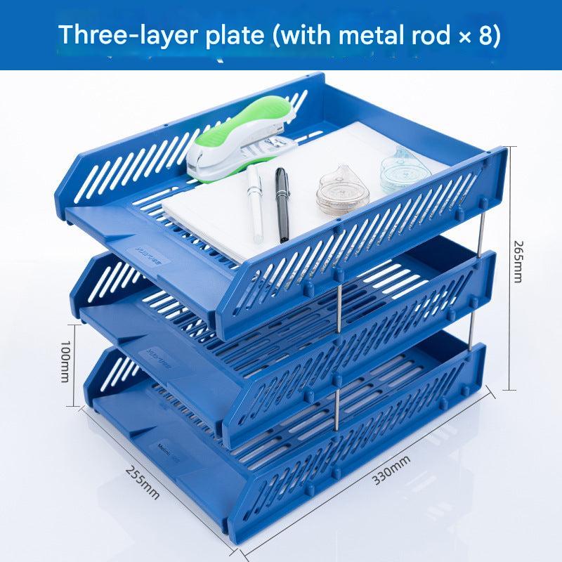 colorful office desk organizers on display