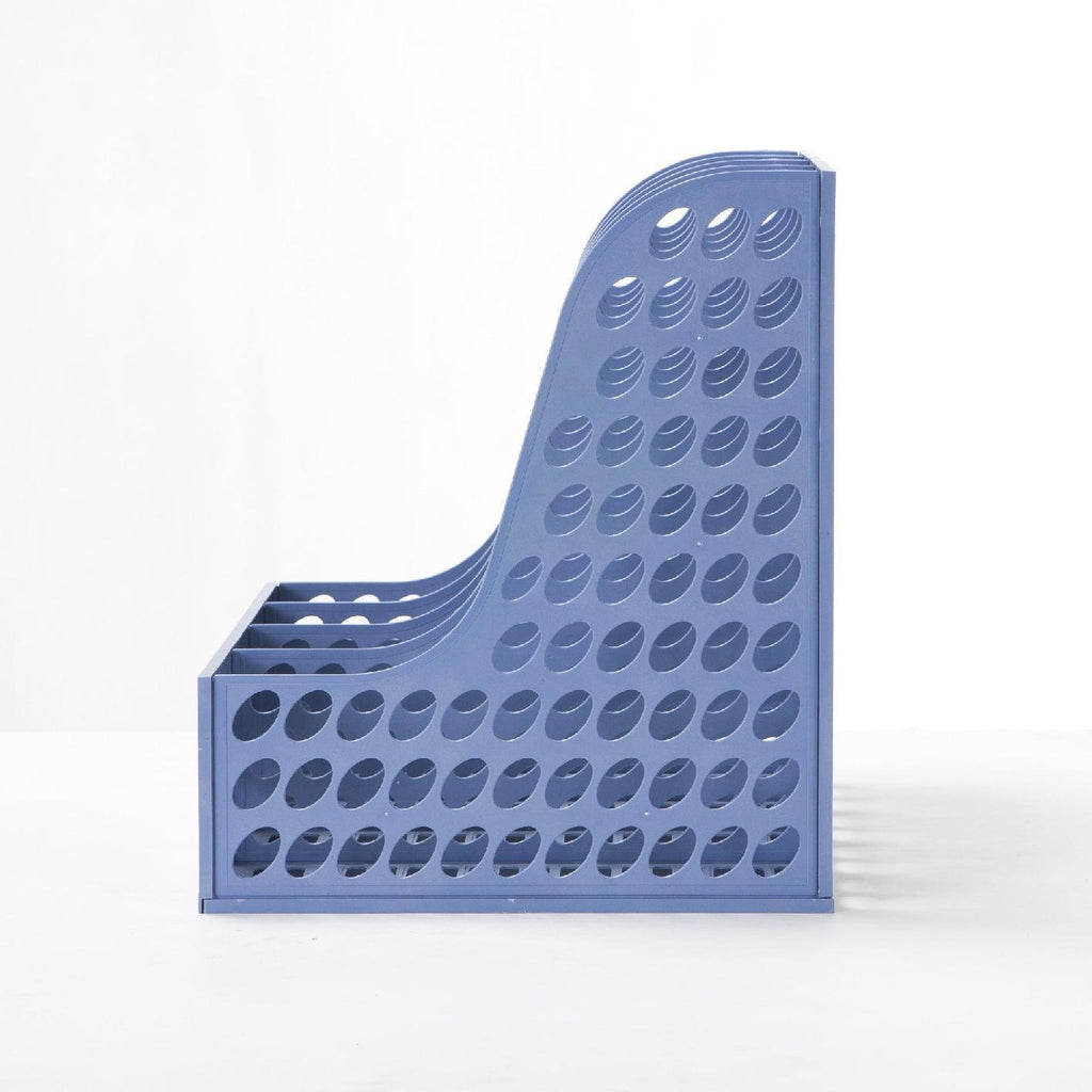 Stackable black desktop organiser for documents