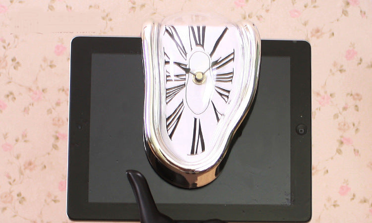 Vintage sport style clock on white background