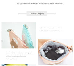 Multifunctional Canvas Pencil Case in Coffee Cat design