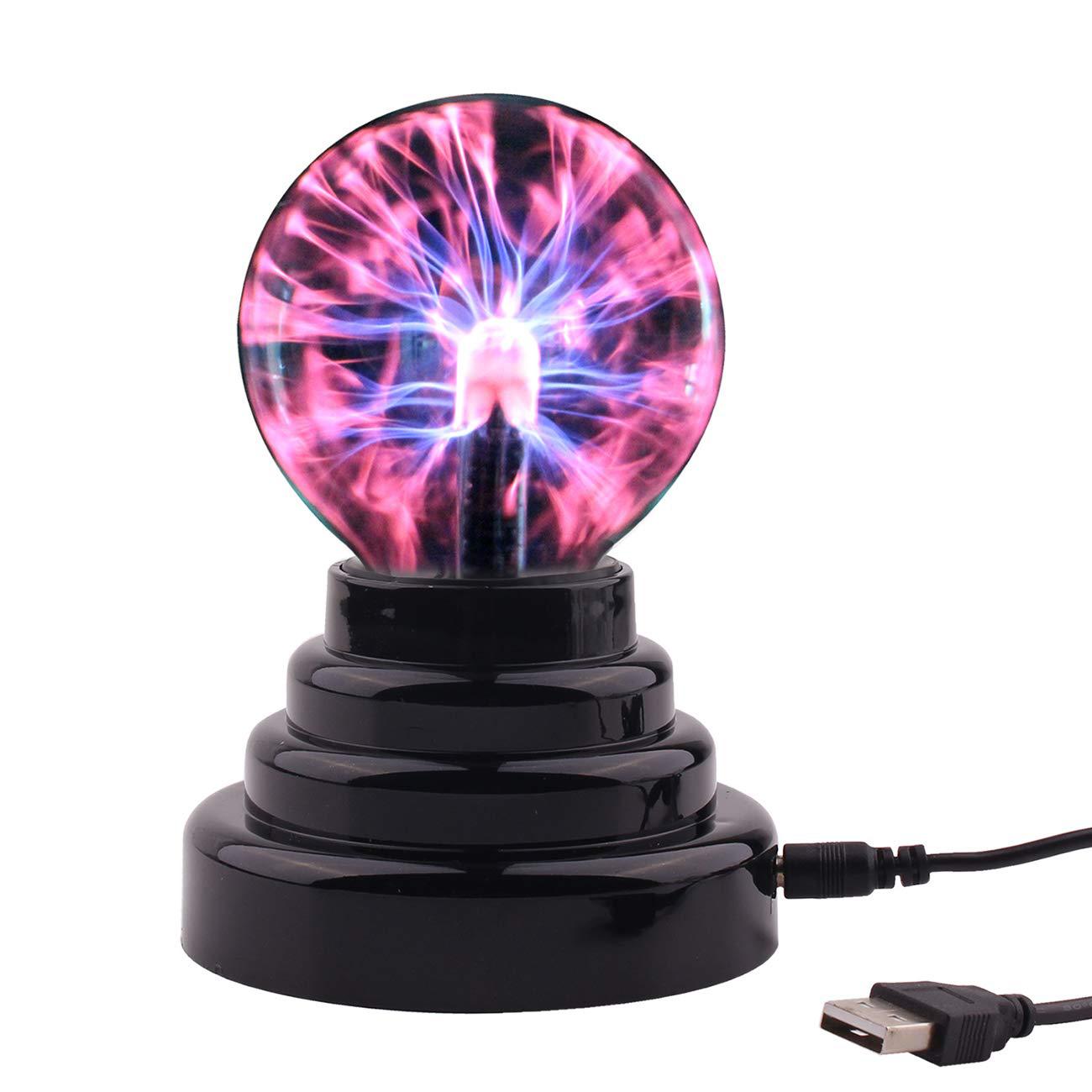 Multicolour display of Plasma Ball in a dark room