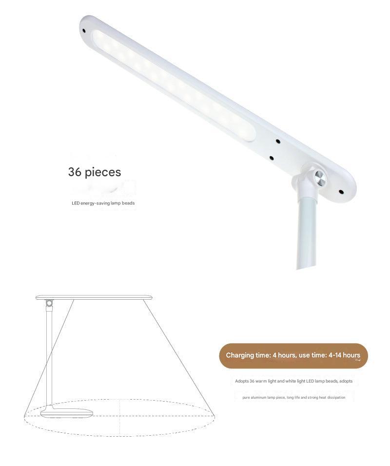 LED desk lamp complementing workspace