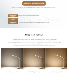 adjustable brightness desk lamp in use