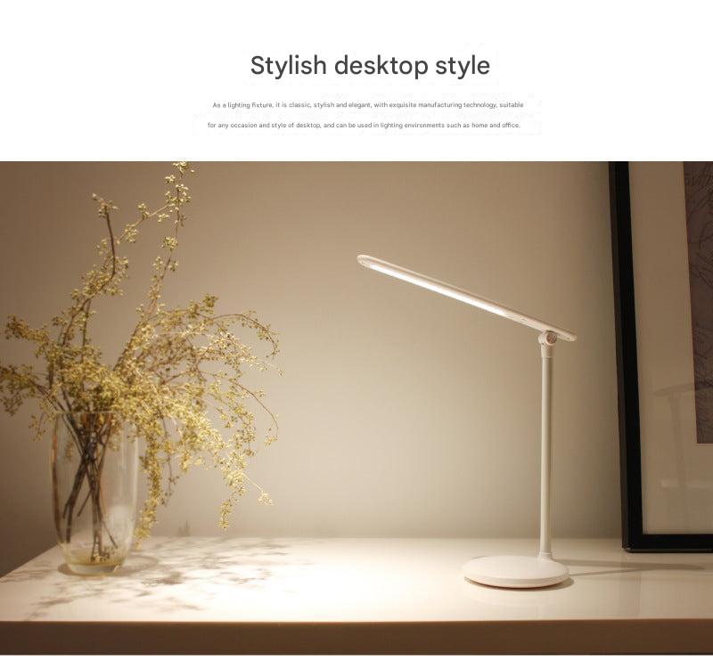 black LED desk lamp view