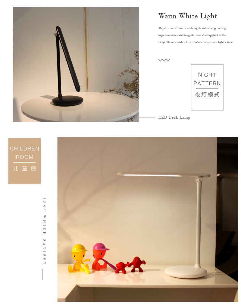 white LED desk lamp design