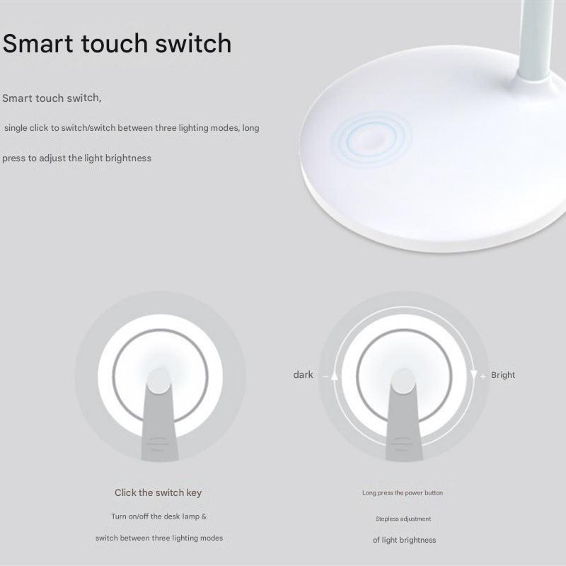 touch control feature of desk lamp