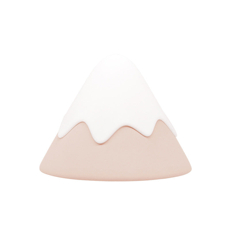 Close-up of silicone night light with soft glow