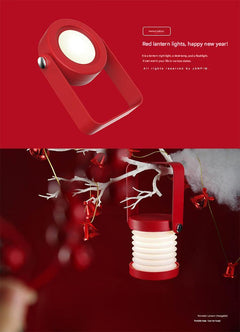 USB rechargeable desk lamp on a table