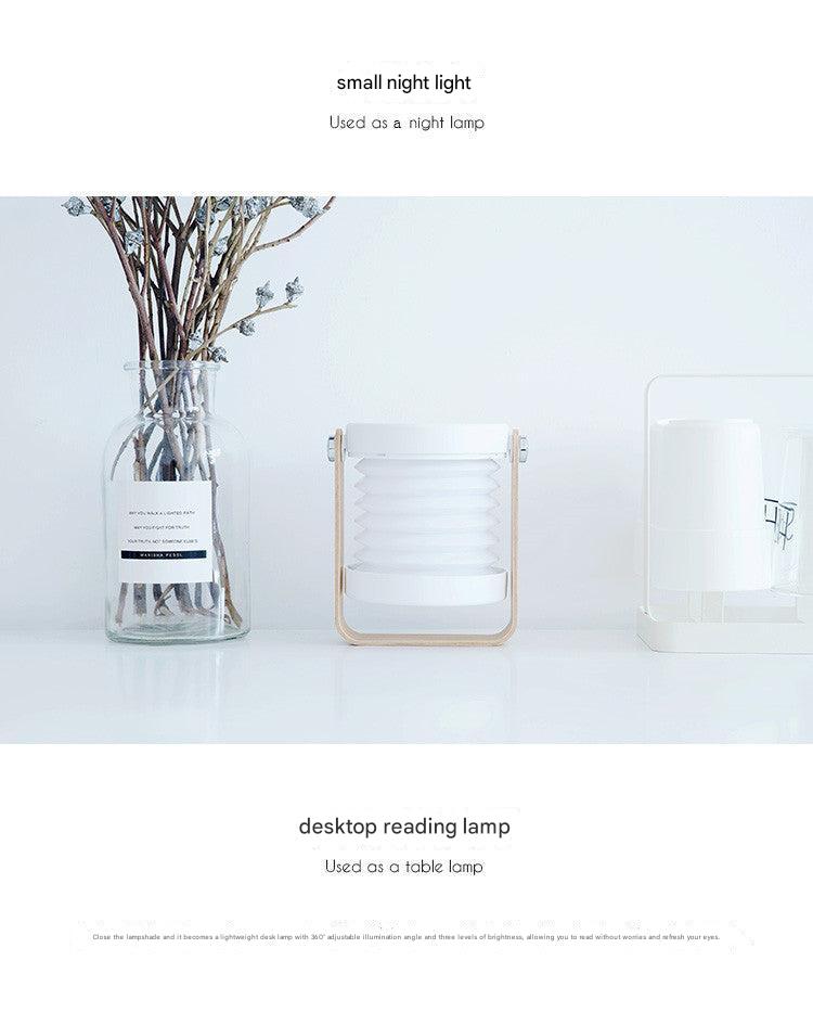 Creative LED lamp shining bright in daylight