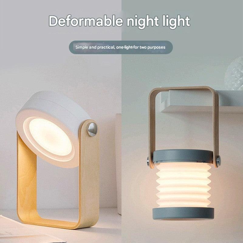 USB rechargeable desk lamp on a table