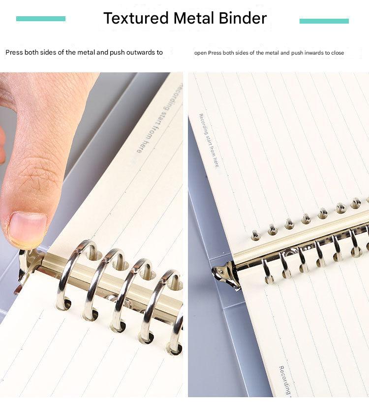 Page layout of A5 notebook grid pages