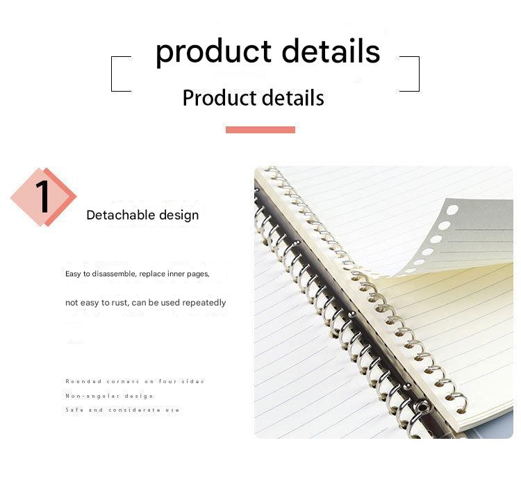 Page layout of A5 notebook lined pages
