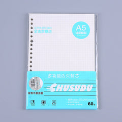 Stack of A5 binders in various colours