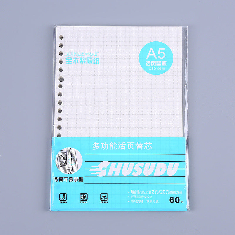 Stack of A5 binders in various colours