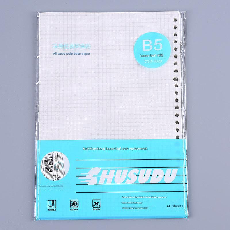 Detail of binder clips on A5 notebook
