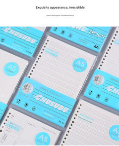 Refillable notebook pages in a stylish binder