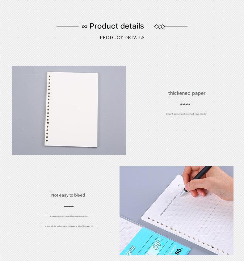 Students using refill pages for notes