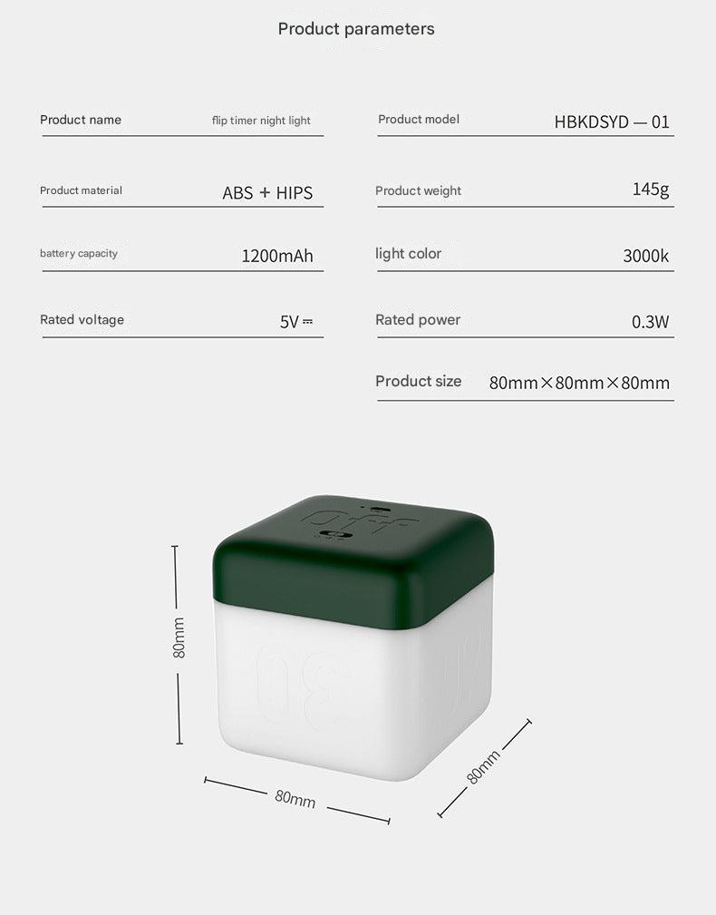 Close-up of flip design of nightlight