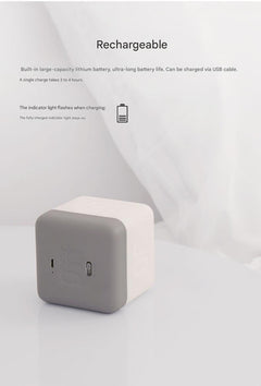 Portable nightlight in walnut yellow