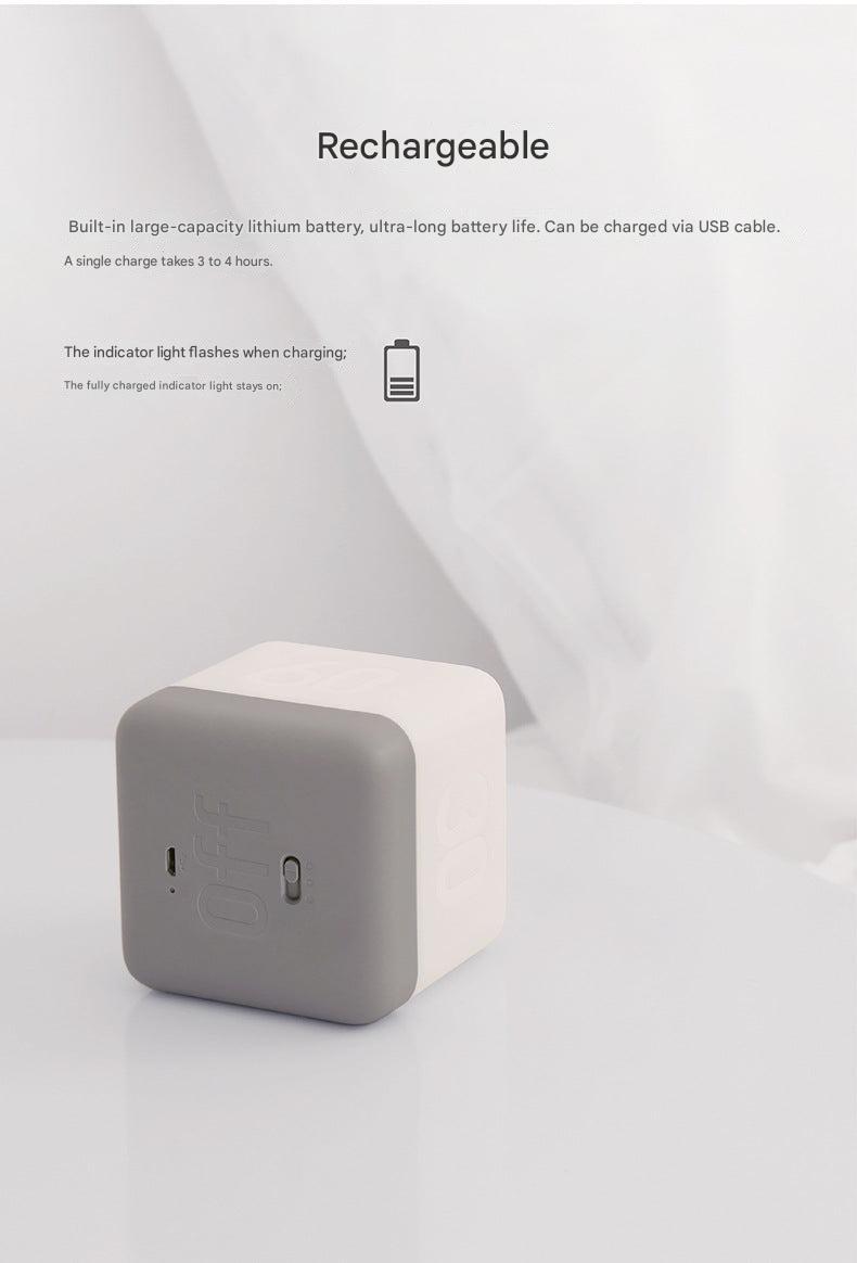 Portable nightlight in walnut yellow