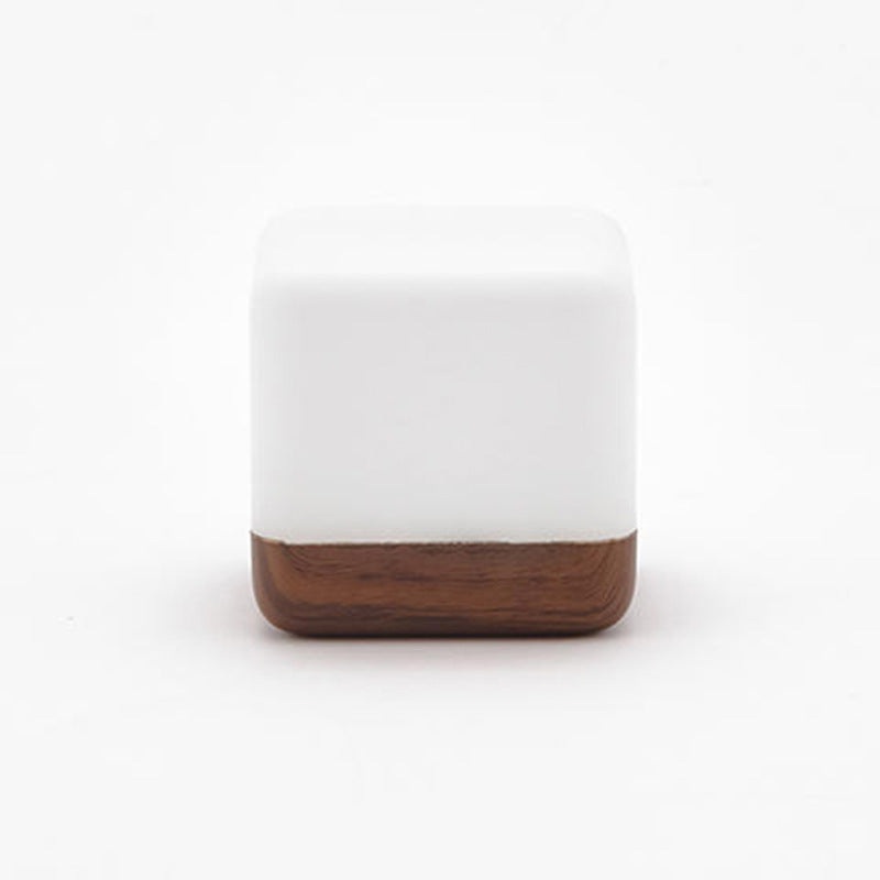Portable nightlight in walnut yellow
