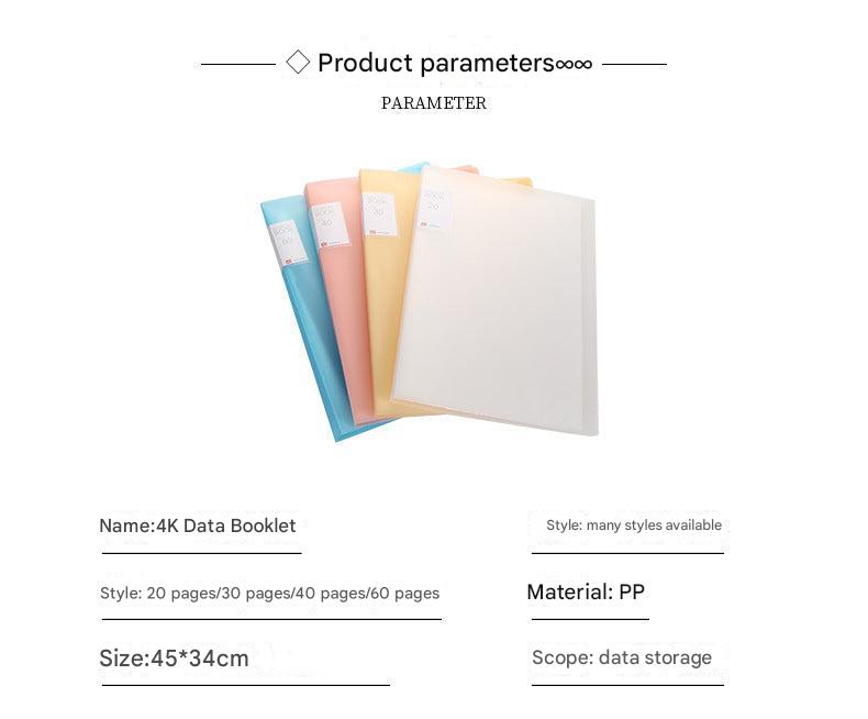 A3 transparent file folder with artwork