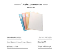 A3 transparent file folder with artwork