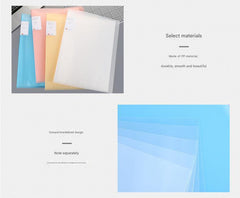 Interior pages showcasing A3 folder
