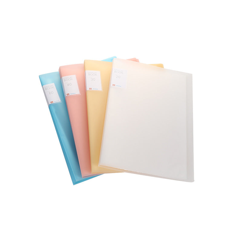 Interior pages showcasing A3 folder
