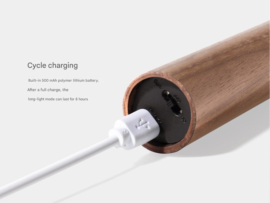 Close-up of USB rechargeable night light