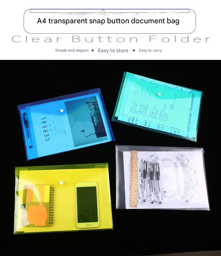 A4 document organiser bag in clear view
