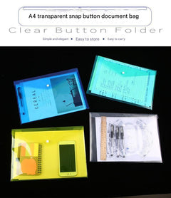 A4 document organiser bag in clear view