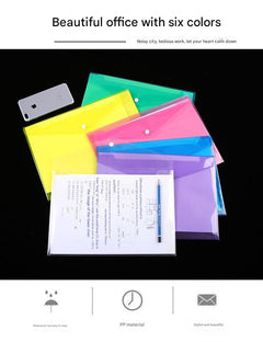 pink snap closure document bag for organising papers