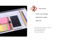 durable document bag with secure closure