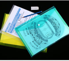 pink snap closure document bag for organising papers