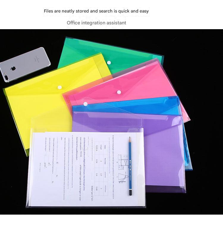 green PP document storage bag close-up