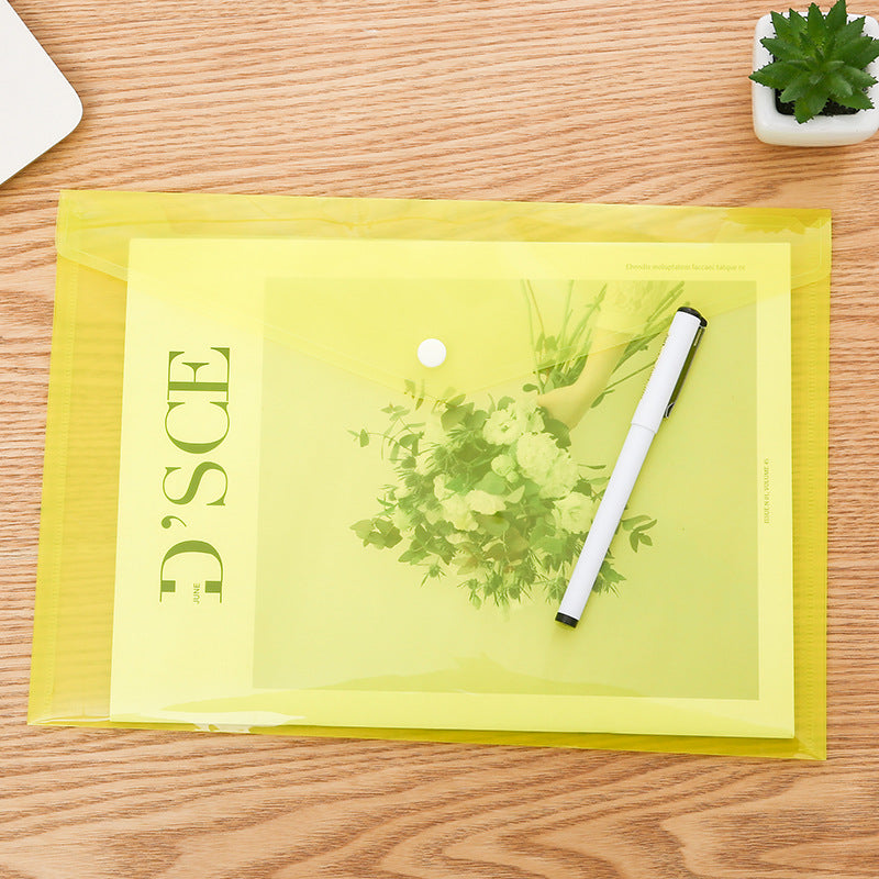 durable document bag with secure closure