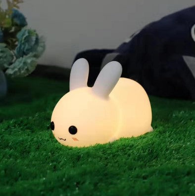 rabbit night light with touch-sensitive control