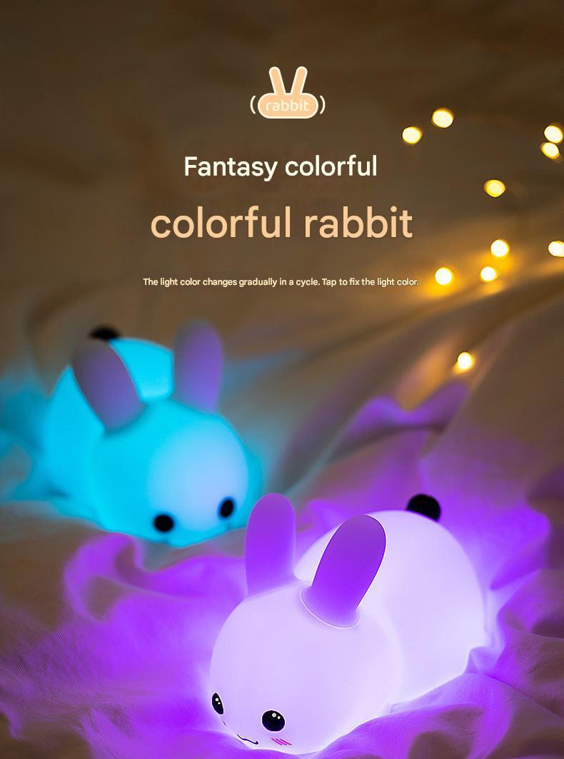 portable rabbit LED light demonstrating compact size