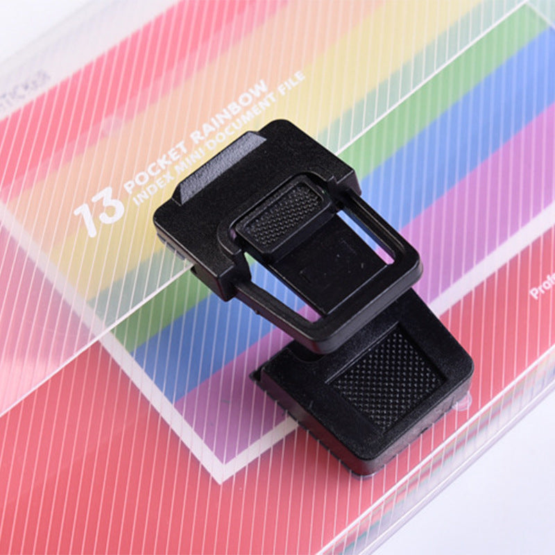 Open 13-pocket expanding file folder