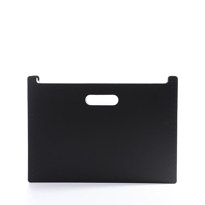 transparent document folder on desk