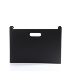 transparent document folder on desk