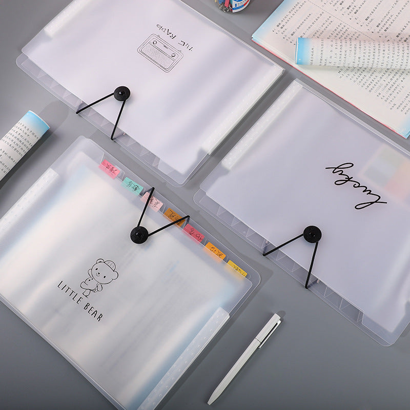 lightweight portable test paper organizer