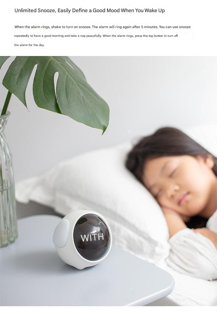 Children's night light alarm clock white