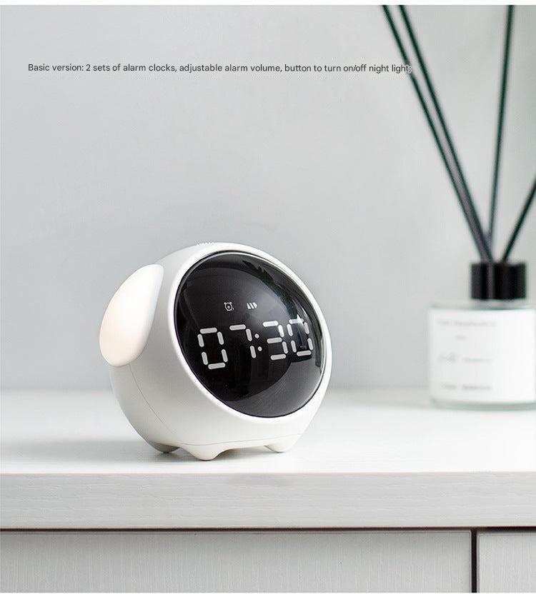 Durable ABS plastic kids alarm clock from top
